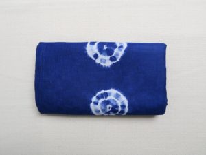 Bazin - Blue - tye and dye cotton fabric