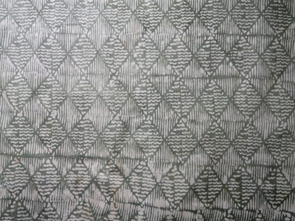 Coton teinté vert - teinture artisanale - Niger