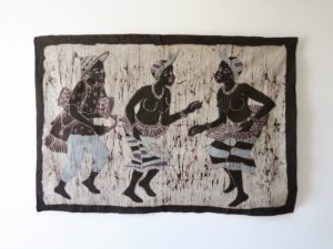 Batik 'Jour de Fête' - Peinture sur textile