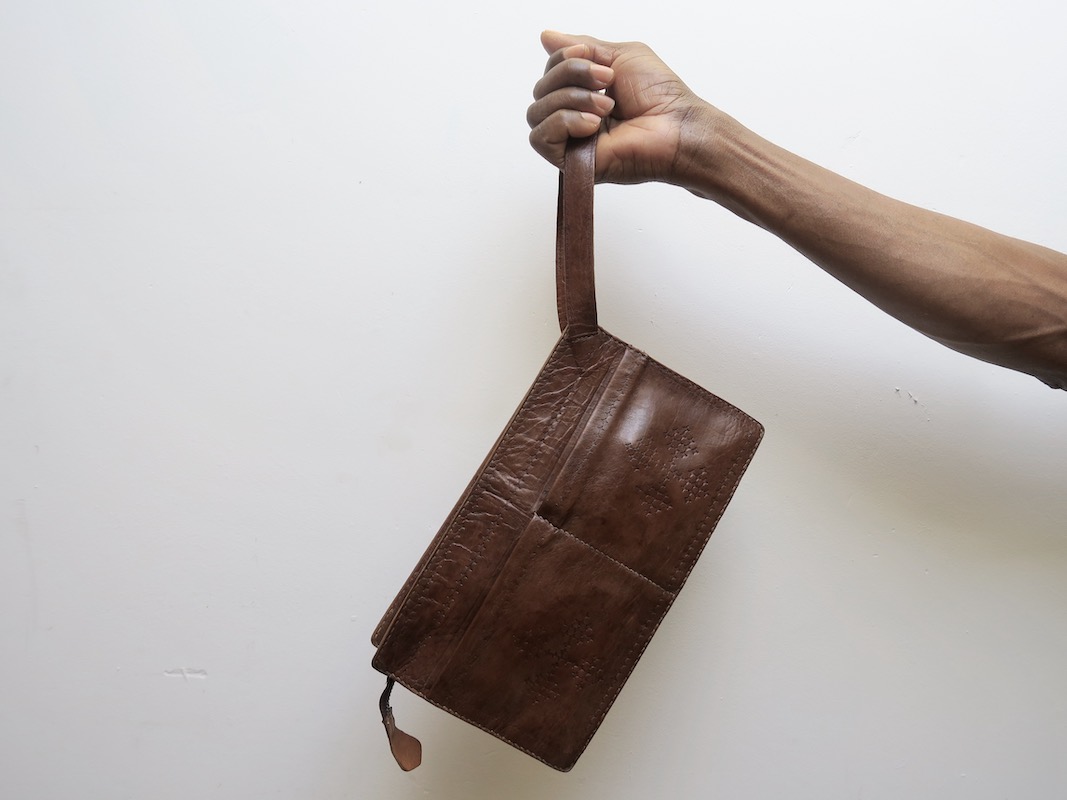 Sac wristlet vintage - Artisanat Touareg