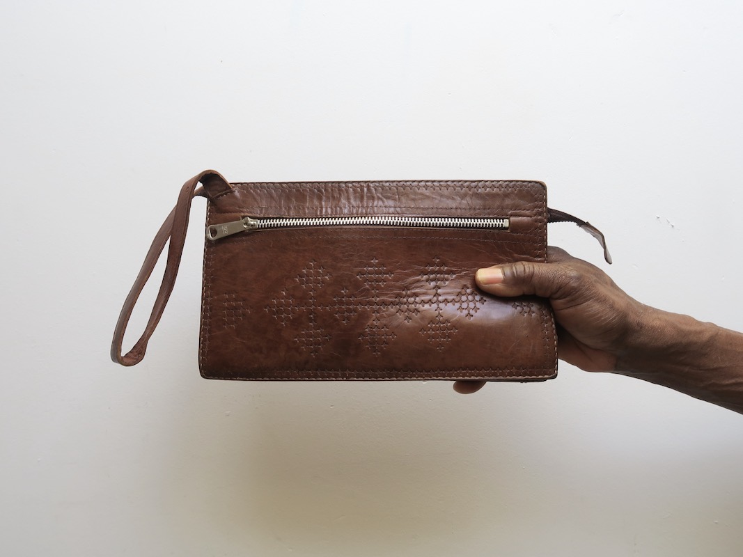Sac wristlet vintage - Artisanat Touareg