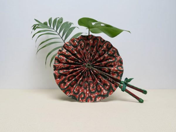 Eventail en wax - Africa Blooming