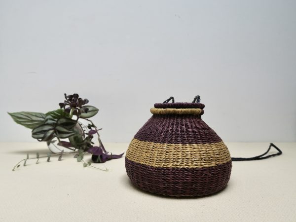Hand woven purse - Ghanaian basketry