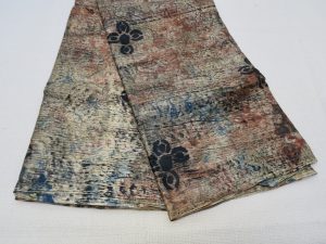 Hand dyed african fabric | Golden tones
